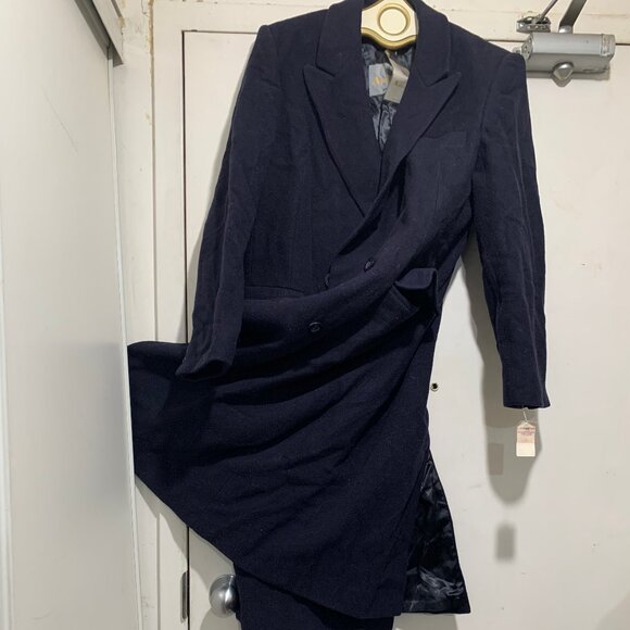 NEW VINTAGE AQUASCUTUM OF LONDON WOOL TRENCH COATS SIZE L - Picture 10 of 16